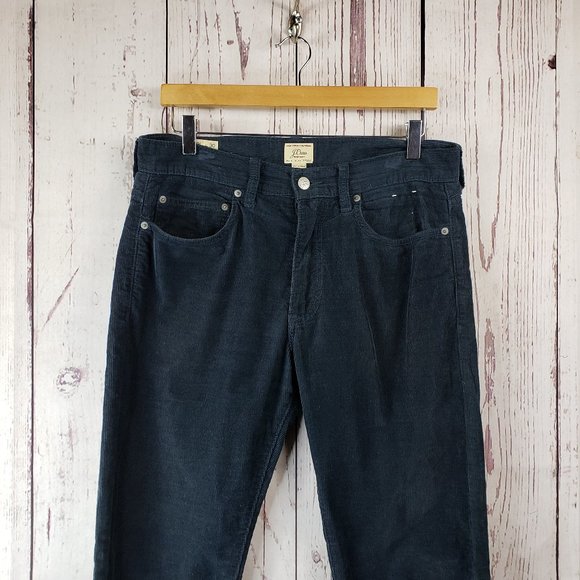 J. Crew Corduroy Jeans Womens Size 31/30 Cropped Below Waist Cotton Black - Picture 2 of 9
